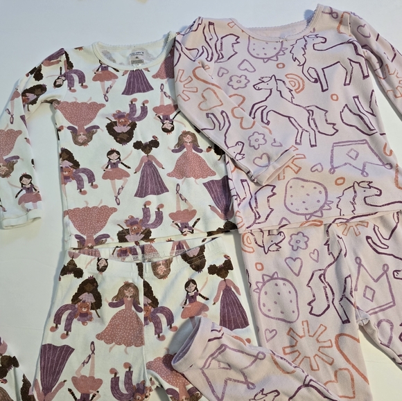 Just One You by Carter’s 4T Princesses and Horses 4-Piece Print Pajama Set - Picture 13 of 13
